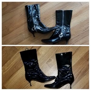 🎊 Celine Patent Leather Boots